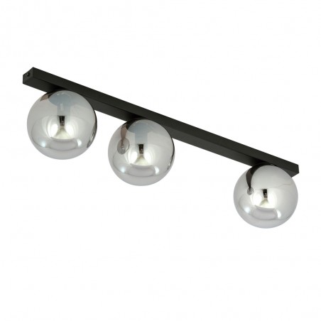 Ceiling Flush Light Enca Graphite (3 lights)