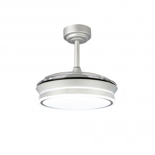 LED fan folding blades Perla Mini Grey CCT Dim (46W)