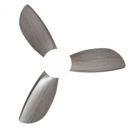 LED Ceiling Fan Borse White+Ashen CCT Dim (18W)