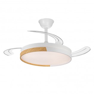 LED fan folding blades Arpino White CCT Dim (45W)