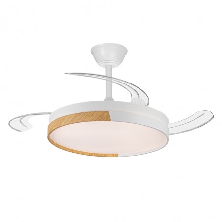 LED fan folding blades Arpino White CCT Dim (45W)