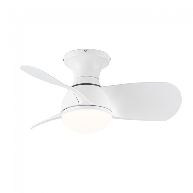 LED Ceiling Fan Mancado White CCT Dim (20W)