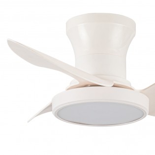 LED Ceiling Fan Milfero White CCT Dim (20W)
