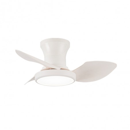 LED Ceiling Fan Milfero White CCT Dim (20W)