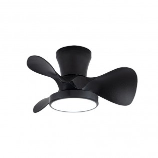 LED Ceiling Fan Merial Black CCT Dim (20W)