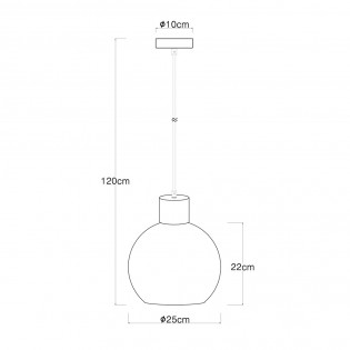 Pendant lamp Moitas