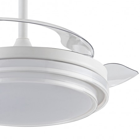 LED Fan Folding blades Mesina White CCT Dim (72W)