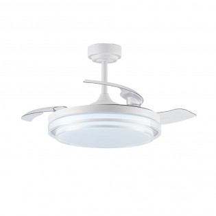 LED Fan Folding blades Mesina White CCT Dim (72W)