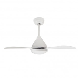 LED Ceiling Fan Cavil Mini White CCT Dim (20W)
