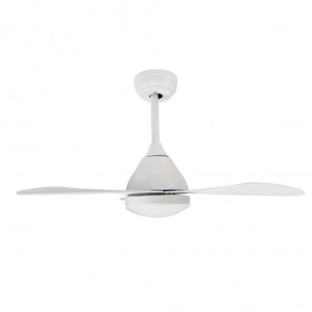 LED Ceiling Fan Cavil Mini White CCT Dim (20W)