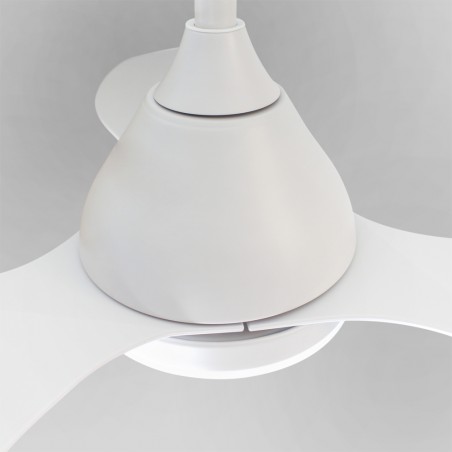 LED Ceiling Fan Cavil Mini White CCT Dim (20W)
