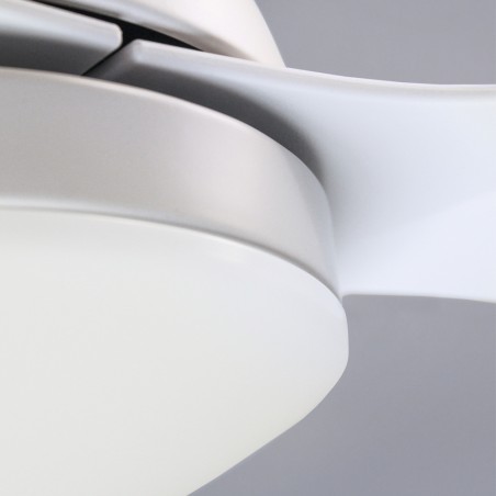 LED Ceiling Fan Cavil Mini White CCT Dim (20W)