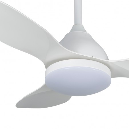 LED Ceiling Fan Cavil Mini White CCT Dim (20W)