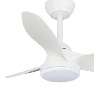 LED Ceiling Fan Cavil Mini S White CCT Dim (20W)