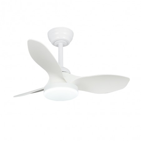 LED Ceiling Fan Cavil Mini S White CCT Dim (20W)