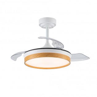 LED fan with folding blades Tamero Beech CCT Dim (46W)