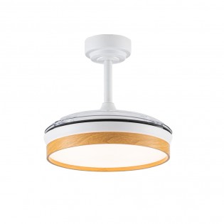 LED fan with folding blades Tamero Beech CCT Dim (46W)