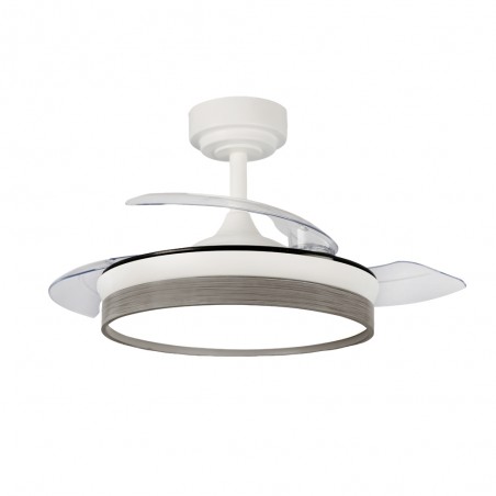 LED fan with folding blades Tamero Ash CCT Dim (46W)