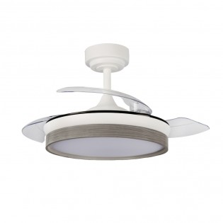 LED fan with folding blades Tamero Ash CCT Dim (46W)