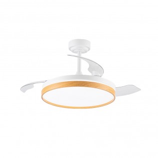 LED fan with folding blades Tamero Beech CCT Dim (72W)