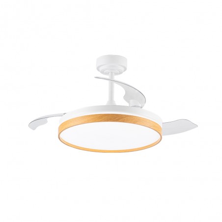 LED fan with folding blades Tamero Beech CCT Dim (72W)
