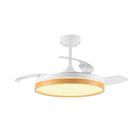 LED fan with folding blades Tamero Beech CCT Dim (72W)