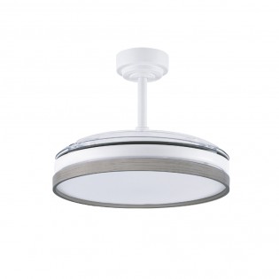 LED fan with folding blades Tamero Ash CCT Dim (72W)