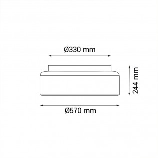 LED Ceiling Fan Daya CCT Dim (32W)