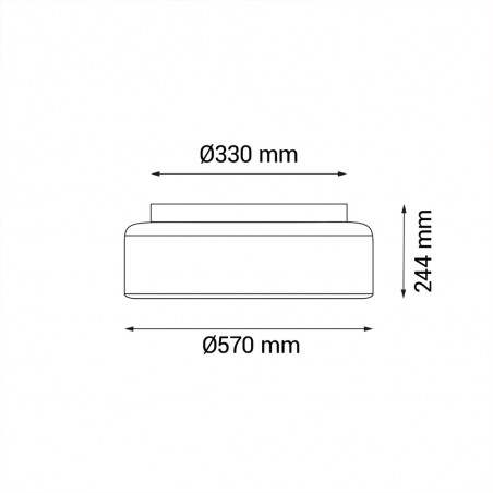 LED Ceiling Fan Daya CCT Dim (32W)