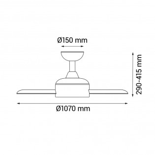 Balkon Outdoor Deckenventilator