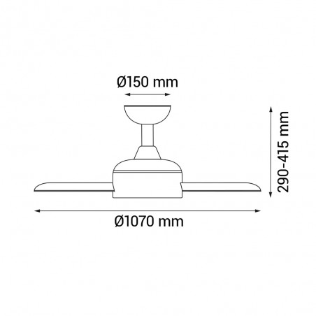 Balkon Outdoor Deckenventilator