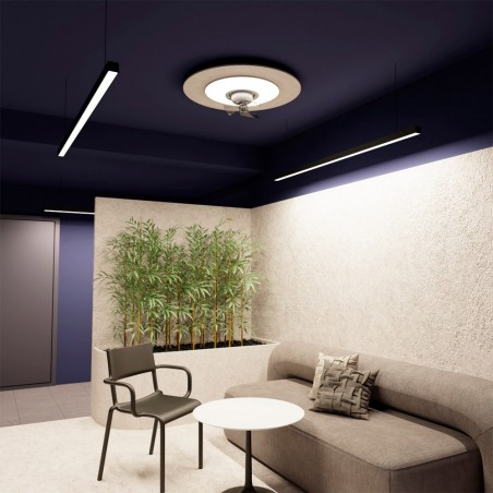 LED Ceiling Flush Fan Fono CCT Dim (32W)