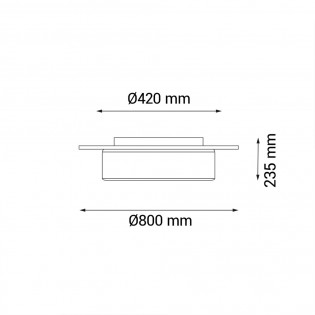 Ventilador de techo LED Fono SH CCT Dim (32W)