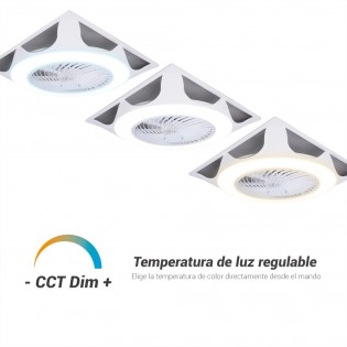 Modular ceiling LED fan UFO Armstrong CCT Dim (44W)