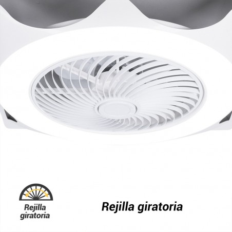 Modular ceiling LED fan UFO Armstrong CCT Dim (44W)