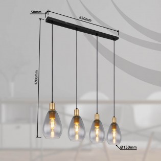 Pendant lamp lineal Fanni