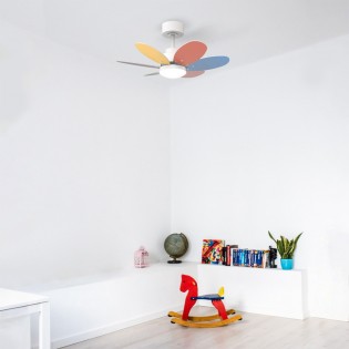 Ventilador de techo LED Rainbow S Multicolor CCT Dim (18W)