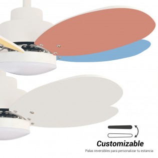 Ventilador de techo LED Rainbow S Multicolor CCT Dim (18W)