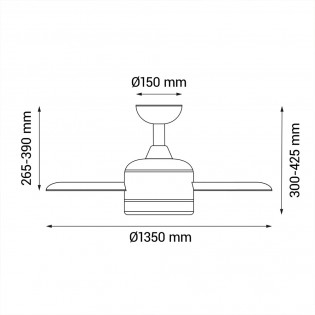 VT132 DC20W3CCT DIM IP44 MD MDC TONDA