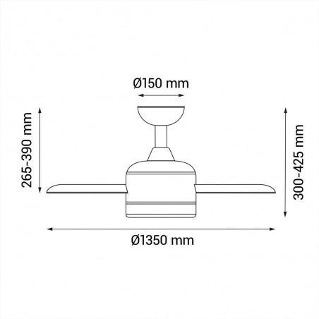 VT132 DC20W3CCT DIM IP44 MD MDC TONDA
