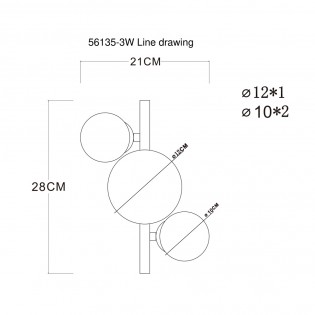 Flush light Riha (3 Lights)