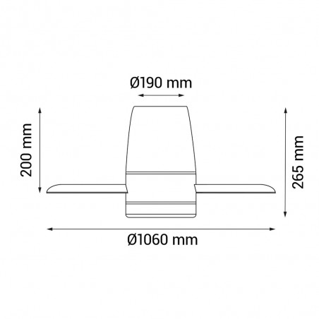 LED Ceiling Fan Taro CCT Dim (24W)