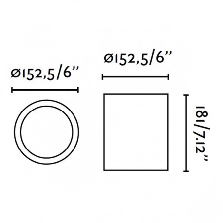 Ceiling flush light modern Pote 18