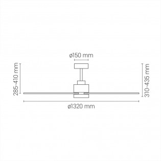 Ventilador de techo Carla L CCT Dim (21W)