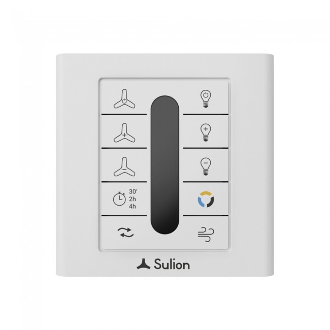 Control inalámbrico de pared para ventiladores Sulion