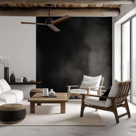 Ceiling Fan Anne Black+Wood