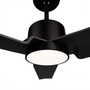 LED Ceiling Fan Anne Black CCT Dim (20W)