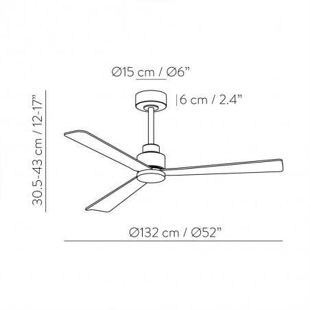LED Ceiling Fan Gregal CCT (18W)