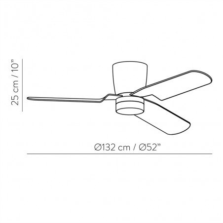 Ventilador de techo LED Brisa (15W)