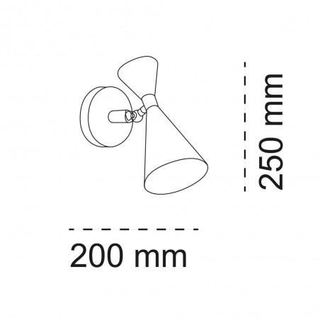 Adjustable wall lamp Luna